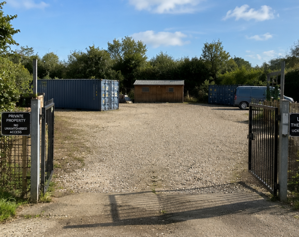 Small Secure Commercial Plot / Storage Land – Uckfield